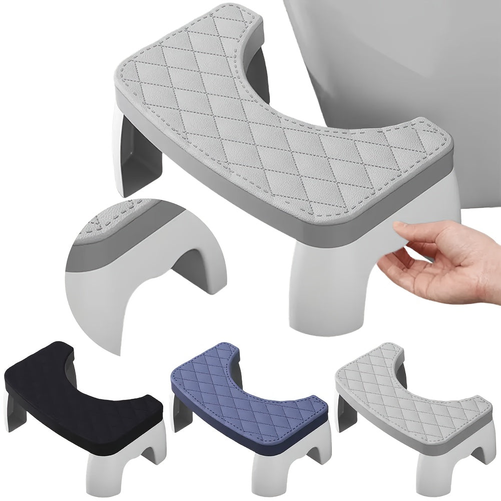 Thickened Non-Slip Toilet Stool for Adults, Children, Pregnant Women, and Elderly - 35 Ergonomic Design, Washable PP Material, Portable Bathroom Kneeling Aid, Sturdy Support, Comfortable Texture