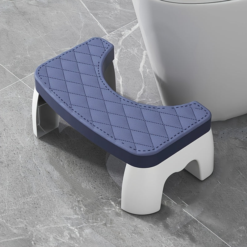Thickened Non-Slip Toilet Stool for Adults, Children, Pregnant Women, and Elderly - 35 Ergonomic Design, Washable PP Material, Portable Bathroom Kneeling Aid, Sturdy Support, Comfortable Texture