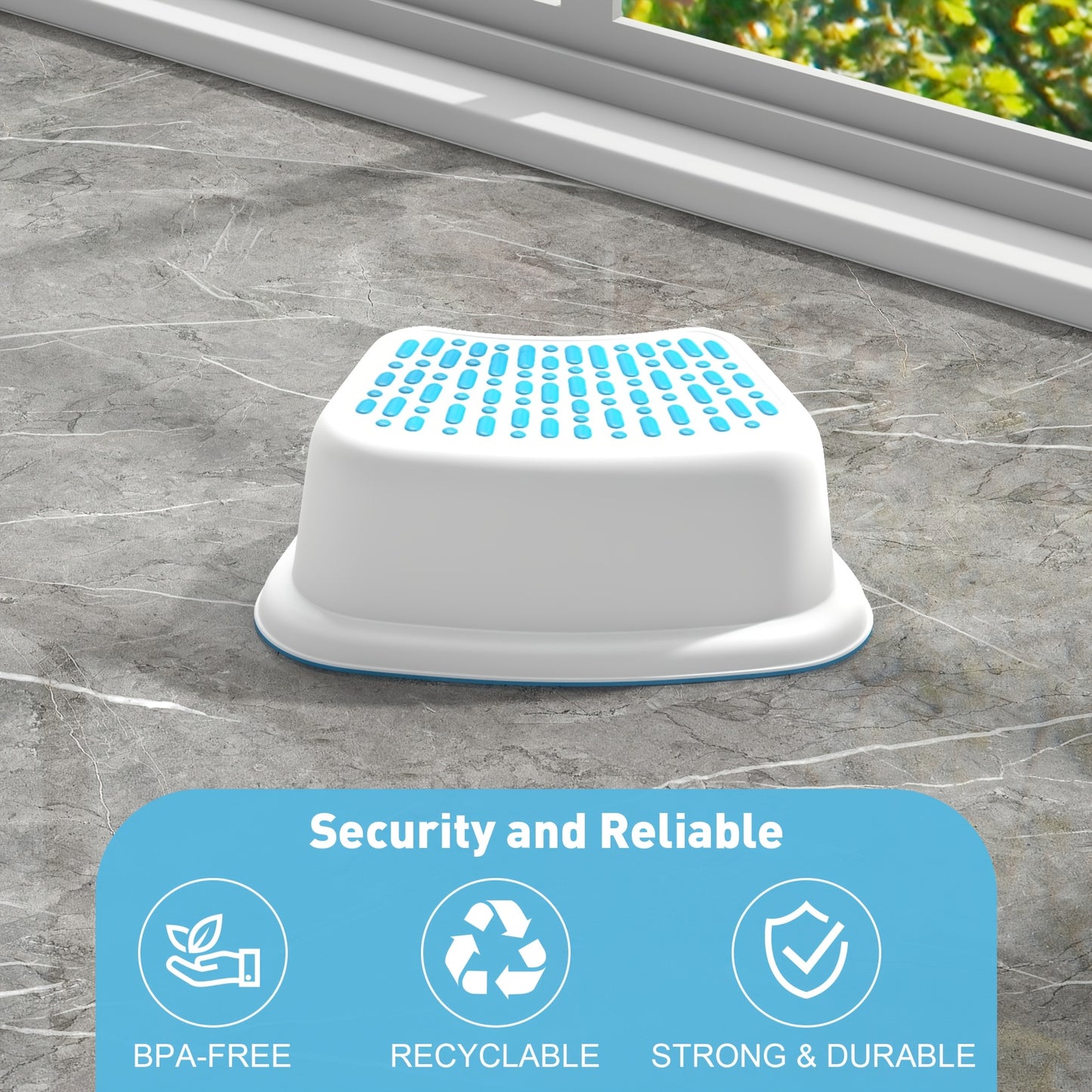 Portable Step Stool With Contoured Design, 5.1\