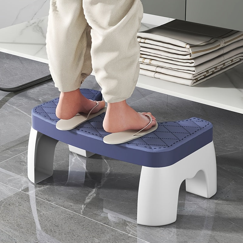 Thickened Non-Slip Toilet Stool for Adults, Children, Pregnant Women, and Elderly - 35 Ergonomic Design, Washable PP Material, Portable Bathroom Kneeling Aid, Sturdy Support, Comfortable Texture