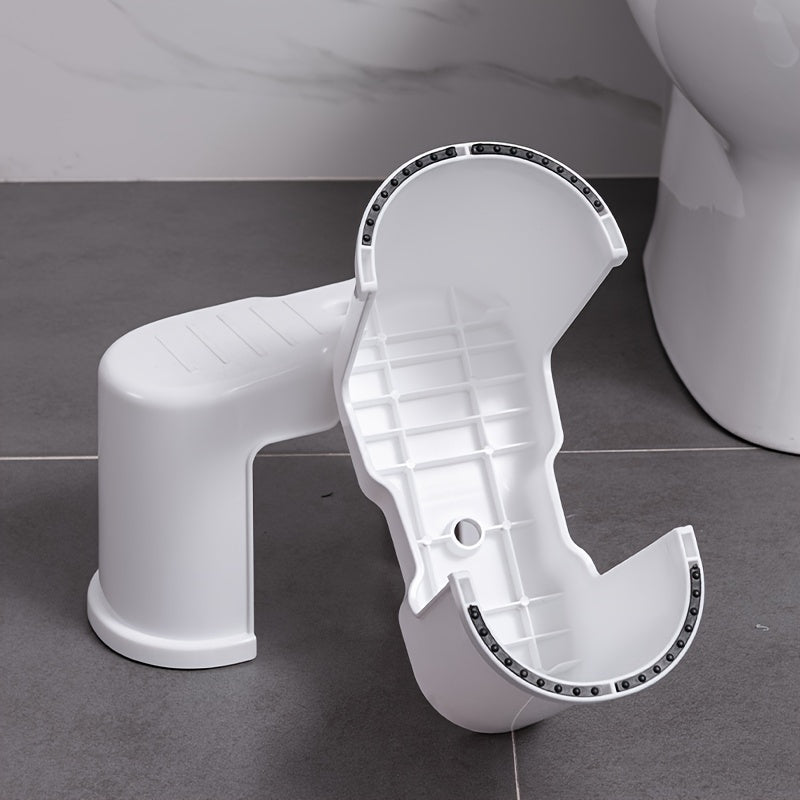 Two Packs of Anti-Slip Toilet Footstools Bring a Comfortable and Healthy Experience. Use this Toilet Stool to Enhance Your Comfort. Stackable Bathroom Anti-Slip Toilet Auxiliary Step Stool