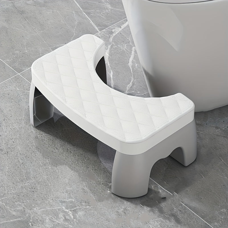 Thickened Non-Slip Toilet Stool for Adults, Children, Pregnant Women, and Elderly - 35 Ergonomic Design, Washable PP Material, Portable Bathroom Kneeling Aid, Sturdy Support, Comfortable Texture