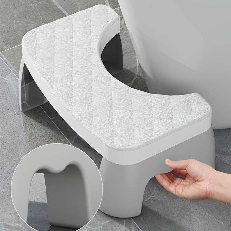 Thickened Non-Slip Toilet Stool for Adults, Children, Pregnant Women, and Elderly - 35 Ergonomic Design, Washable PP Material, Portable Bathroom Kneeling Aid, Sturdy Support, Comfortable Texture