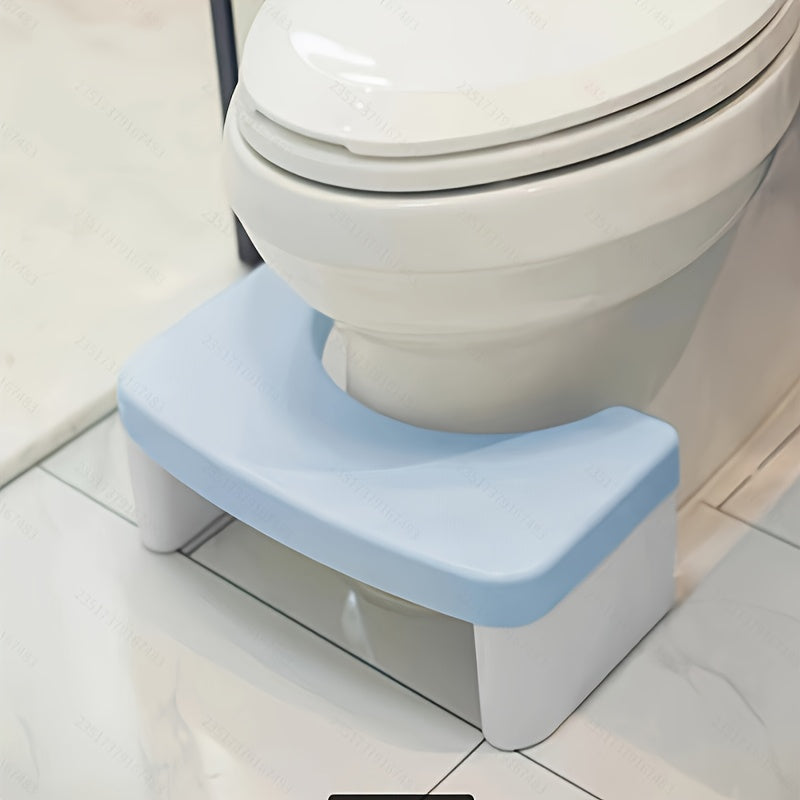Non-Slip | Elderly Assistance Waterproof Durable Plastic Non-Slip White Bathroom Foot Stool | Raised Toilet Seat for Elderly, Adults & Youngsters, Elderly Assistance Tool | Antislip Construction
