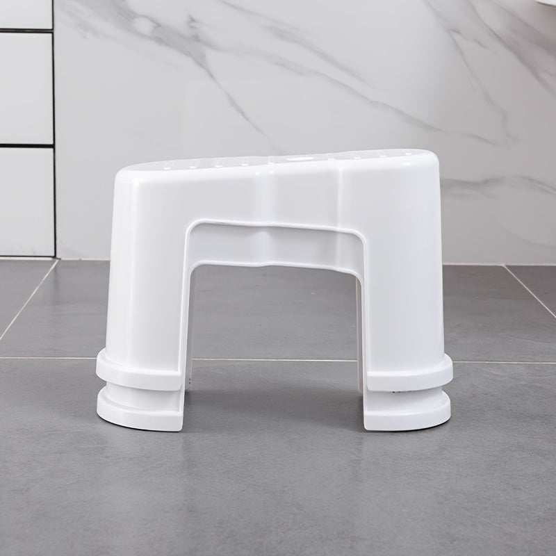 Two Packs of Anti-Slip Toilet Footstools Bring a Comfortable and Healthy Experience. Use this Toilet Stool to Enhance Your Comfort. Stackable Bathroom Anti-Slip Toilet Auxiliary Step Stool