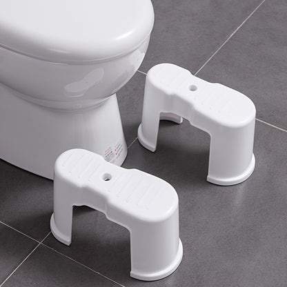 Two Packs of Anti-Slip Toilet Footstools Bring a Comfortable and Healthy Experience. Use this Toilet Stool to Enhance Your Comfort. Stackable Bathroom Anti-Slip Toilet Auxiliary Step Stool