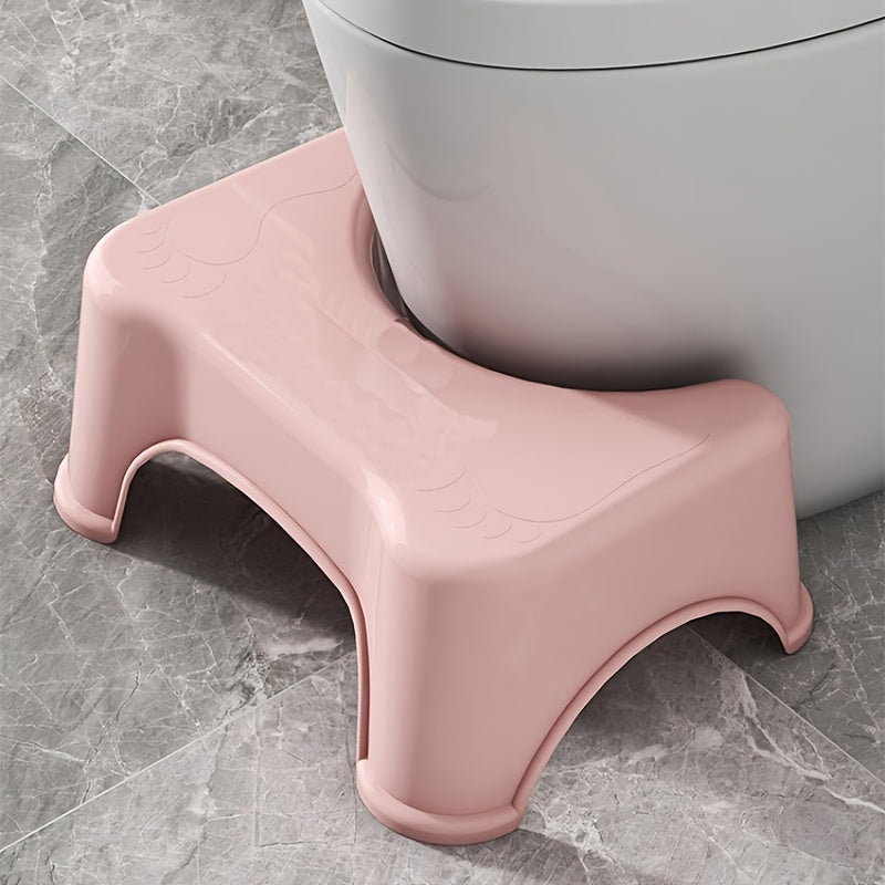 Non-Slip Bathroom Stool - Thickened Toilet Footrest, Enhanced Comfort Ergonomic Squatting Aid, Suitable for Home and Bathroom Use, Ergonomically Designed | Plastic Structure