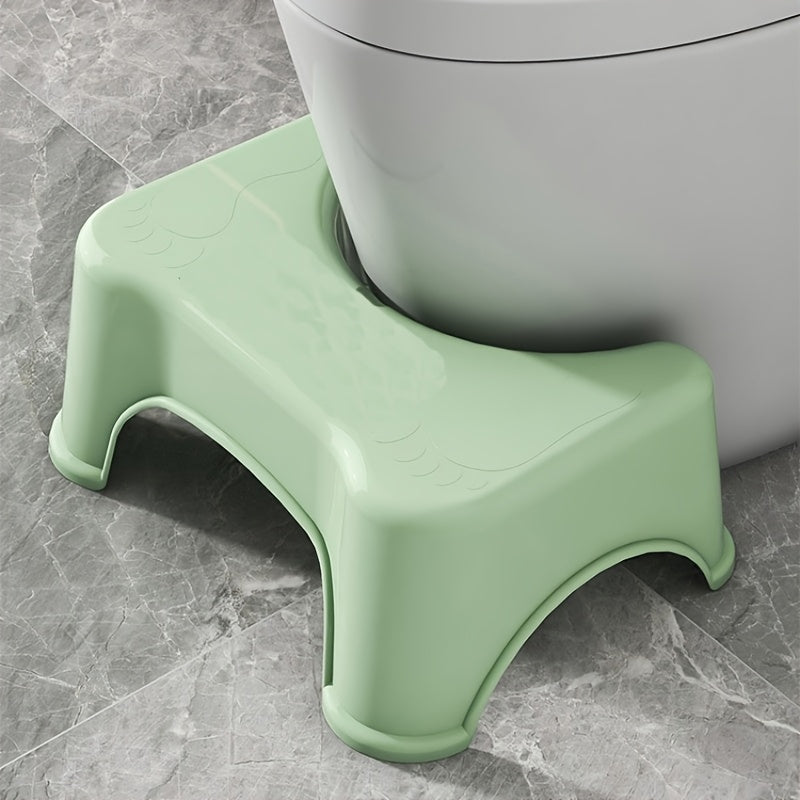 Non-Slip Bathroom Stool - Thickened Toilet Footrest, Enhanced Comfort Ergonomic Squatting Aid, Suitable for Home and Bathroom Use, Ergonomically Designed | Plastic Structure