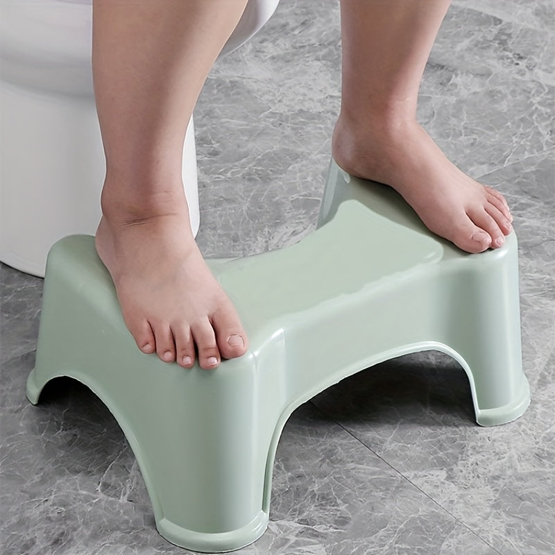 Non-Slip Bathroom Stool - Thickened Toilet Footrest, Enhanced Comfort Ergonomic Squatting Aid, Suitable for Home and Bathroom Use, Ergonomically Designed | Plastic Structure