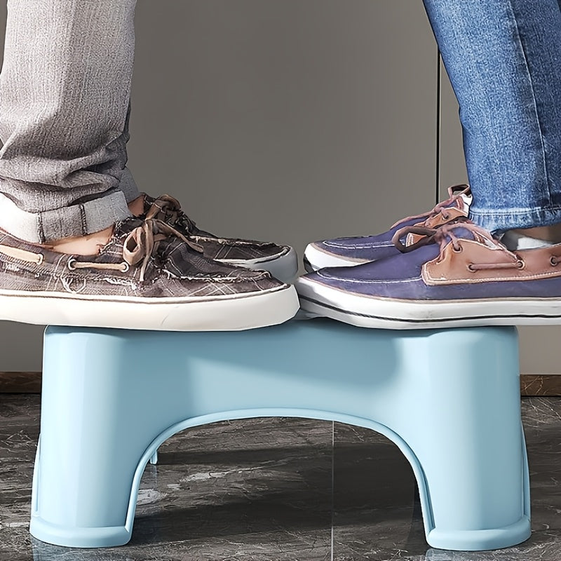 Non-Slip Bathroom Stool - Thickened Toilet Footrest, Enhanced Comfort Ergonomic Squatting Aid, Suitable for Home and Bathroom Use, Ergonomically Designed | Plastic Structure