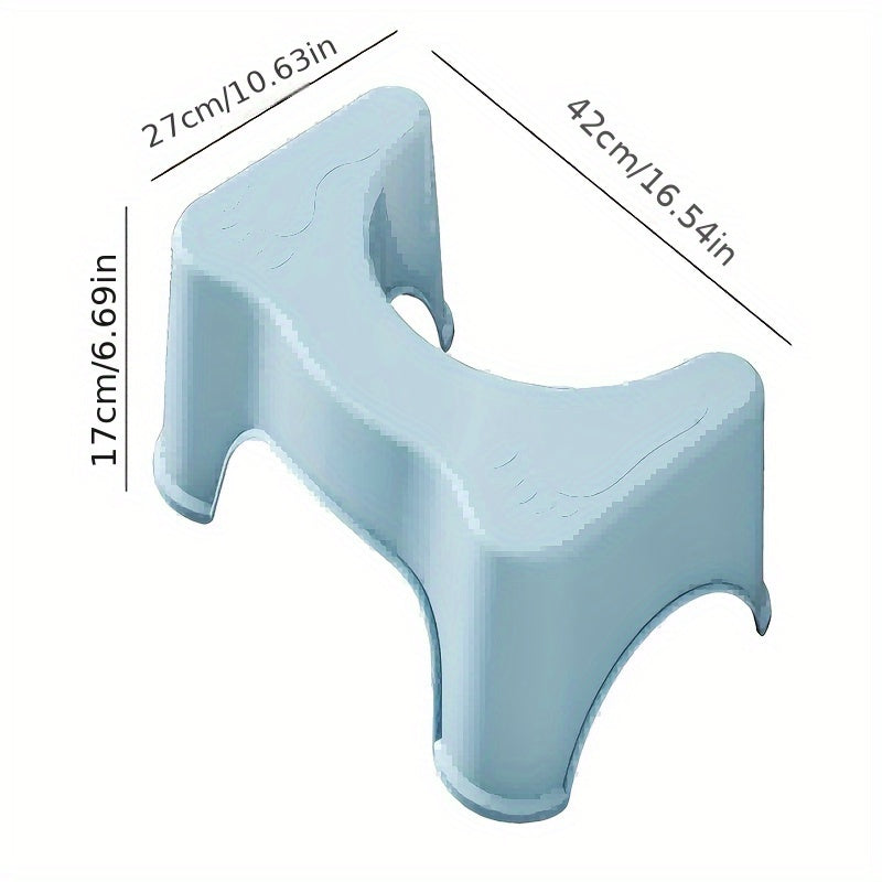 Non-Slip Bathroom Stool - Thickened Toilet Footrest, Enhanced Comfort Ergonomic Squatting Aid, Suitable for Home and Bathroom Use, Ergonomically Designed | Plastic Structure