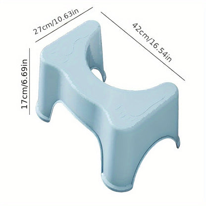 Non-Slip Bathroom Stool - Thickened Toilet Footrest, Enhanced Comfort Ergonomic Squatting Aid, Suitable for Home and Bathroom Use, Ergonomically Designed | Plastic Structure