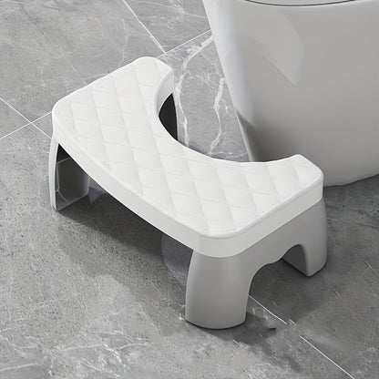 Thickened Non-Slip Toilet Stool for Adults, Children, Pregnant Women, and Elderly - 35 Ergonomic Design, Washable PP Material, Portable Bathroom Kneeling Aid, Sturdy Support, Comfortable Texture